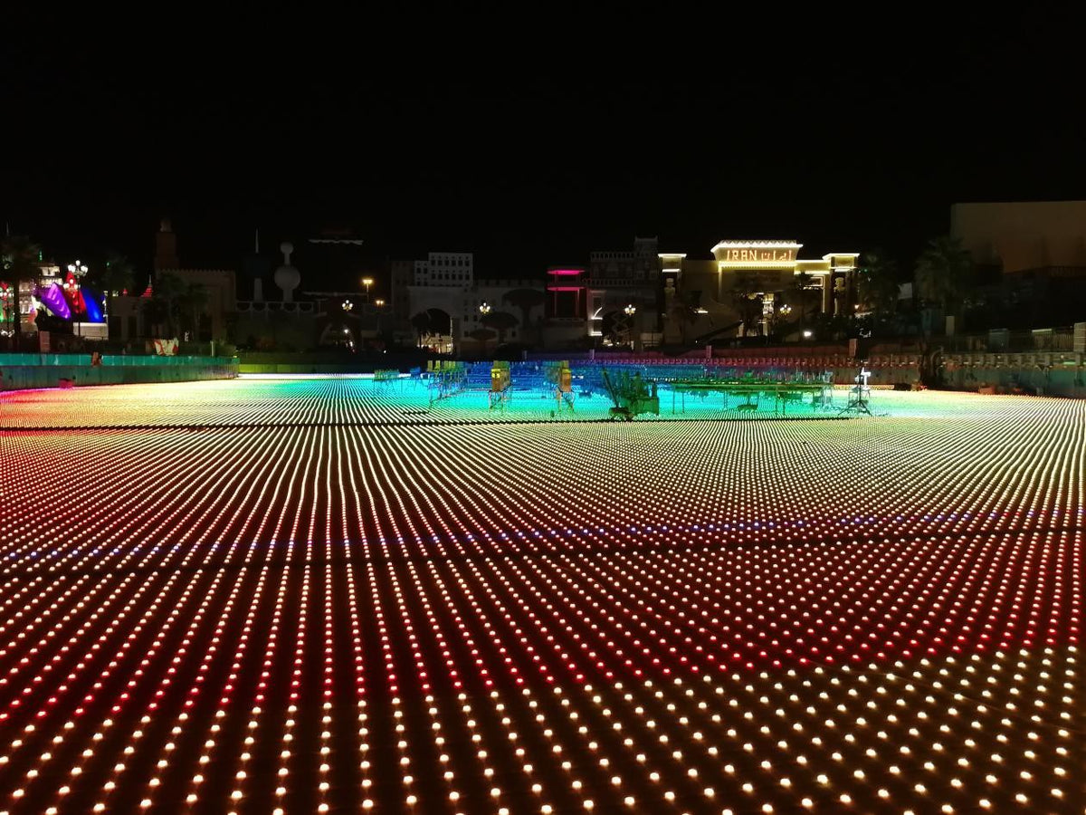 SHLED high-brightness media mesh lighting effect reference